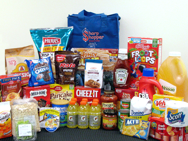 Example groceries at Sharp Shopper Grocery Outlet