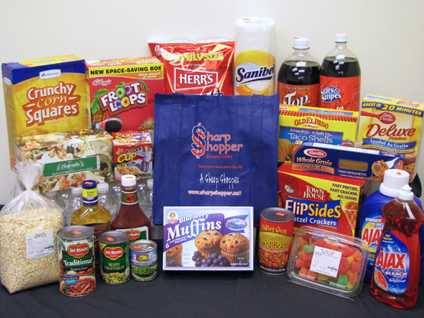 example groceries at Sharp Shopper Grocery Outlet